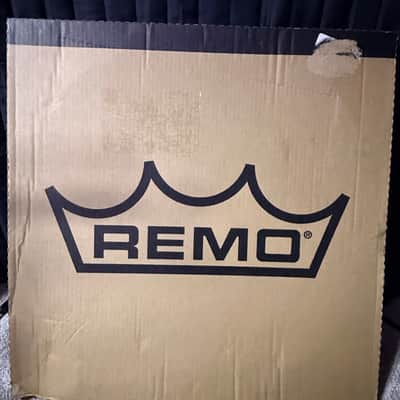 Remo Powerstroke P3 Clear Bass Drum Head with White Falam Slam Patch - 22" 2010s - Clear image 3