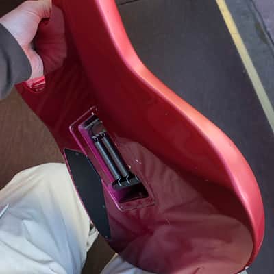 1987 MIJ By ESP Kramer Bluesbreaker, Neck-Through, Gradient Metallic Orange, Kramer Gig Bag image 14