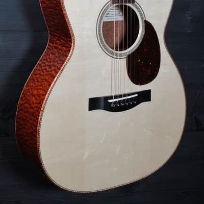 Santa Cruz  Custom OM Hand Made Guitar Quilted Sapele / Moon Spruce image 13