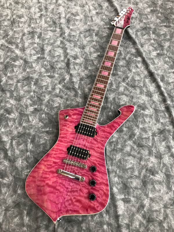 Iron Label Guitars Leonidas 7 String 2025 - Transparent Pink image 1