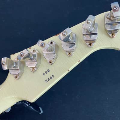 2021 Gibson Custom Shop Murphy Lab '64 Johnny Winter Signature Firebird V - Polaris White Aged image 13