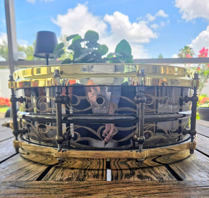 Ludwig Black Beauty. Early 20's - Brass on Brass image 1