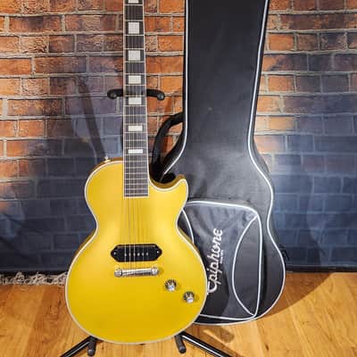 Epiphone 2022 Jared James Nichols Signature "Blues Power" Les Paul Custom Goldtop P-90 Silencer w/ Original Gig Bag image 1