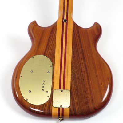 1977 Alembic Series I SSB Short Scale Bass - Figured Koa - Power Supply Included Stanley Clarke image 4