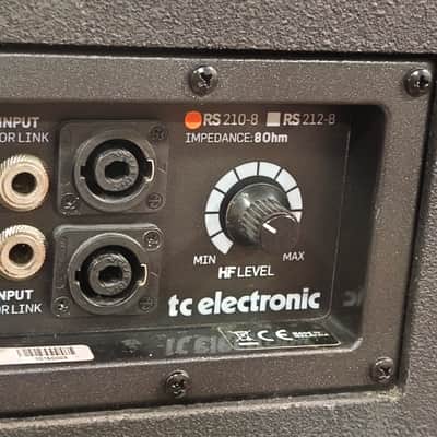 TC Electronic RS210 Vertical Stacking 2x10" 400w Bass Cab 2010s - Black image 3