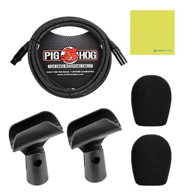Liquid Audio sE Electronics sE8 Small-Diaphragm Condenser Microphone - Pair Bundle with Pig Hog PHM10 8mm Mic Cable Polishing Cloth image 2