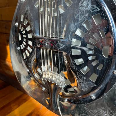 1970s Dobro Model 36 "The Rose" - Chrome image 11