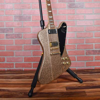 Gibson Custom Shop Original Firebird V 1 of 1 Gold Sparkle NAMM 1991 Owned by G.E. Smith / Signed & Dated by Tom Murphy w/OHSC image 3