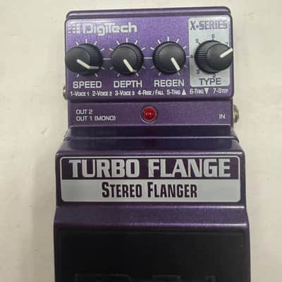 Digitech XTF X-Series Turbo Flange Stereo Flanger Digital Guitar Effect Pedal image 2
