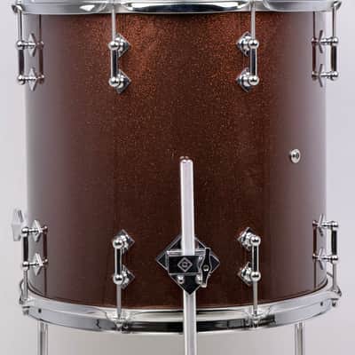 Craviotto 20/12/14/5.5x14" Solid Poplar Shell Drum Set - Copper Sparkle Lacquer image 23