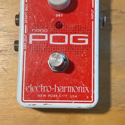 Electro-Harmonix Nano POG Polyphonic Octave Generator 2015 - Present - Red / White image 1