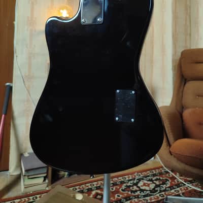 Borisov Style Black Electric Guitar Vintage Soviet Reissue Germanium Fuzz Sound image 8