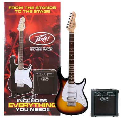Peavey Raptor Plus Stage Pack Electric Guitar/Amp Bundle Sunburst