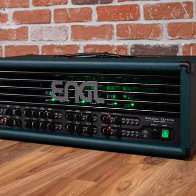 Engl Custom Shop Special Edition Founders Edition E670FE 5-Channel 100-watt all Tube Head with 6L6 Tubes Green Bronco image 3