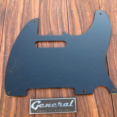 General Vintage Tone 1953/1954 Telecaster® Pickguard – Blackguard Nitrocellulose Lacquer, Real Phenolic Paper, Lightly Aged image 1