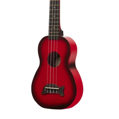 Makala Soprano Dolphin Series Ukulele, Red Burst image 3