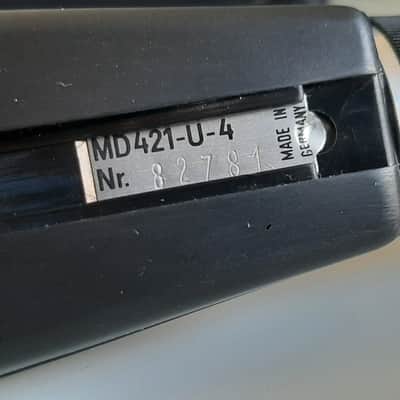 Sennheiser MD 421-U4 Cardioid Dynamic Microphone 1960s - 1990s - Black image 13
