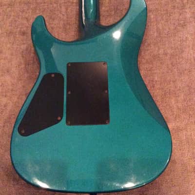2001 Squier Stagemaster Deluxe V4 Emerald Green Metallic image 5