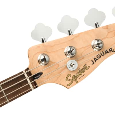 Squier Affinity Series™ Jaguar® Bass H, Laurel Fingerboard, Black Pickguard, Charcoal Frost Metallic image 4
