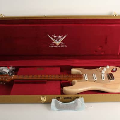 Fender Custom Shop Limited Edition 1954 Roasted Stratocaster Journeyman Relic 1-Piece Roasted Quarterswan Maple Fingerboard Natural Blonde LXX0787 image 12