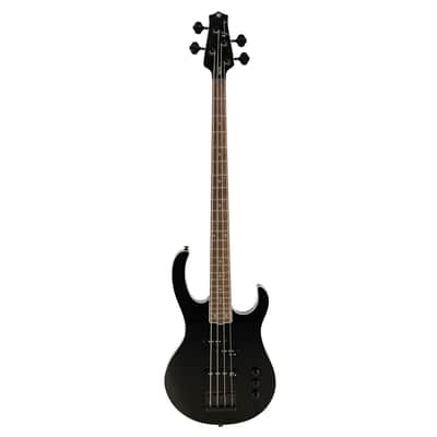 Fernandes Tremor Deluxe 4 Bass Guitar - Metallic Black Satin | Reverb