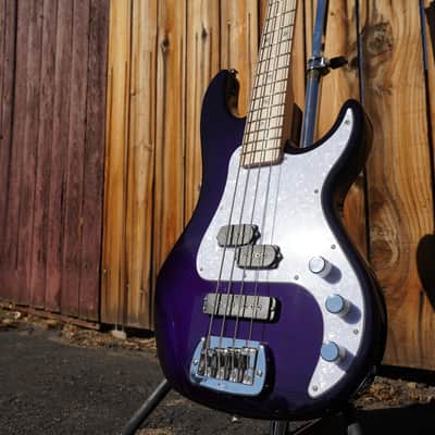 G&L USA SB-2 Purple Burst 4-String Electric Bass Guitar w/ Gator Gig Bag image 6