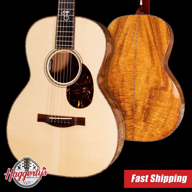 Santa Cruz 000 45 Style Acoustic Guitar - Old Growth Adirondack/Koa with Hardshell Case image 1