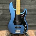 Fender American Performer Precision P Bass USA 4 String Electric Bass Guitar - Blue