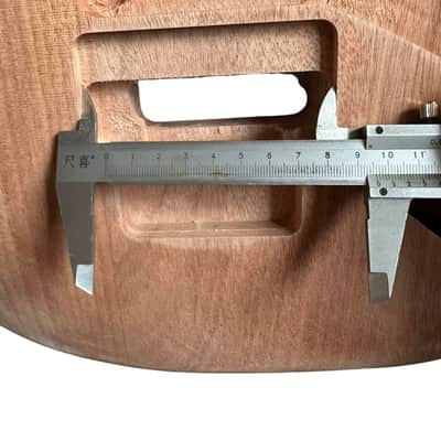 Mahogany Wood Guitar Stratocster Strat Style Body, Double Locking Bridge image 2