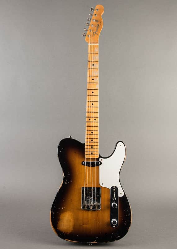 Fender Double Esquire Relic 2022, Custom Shop Limited Roasted Pine, Sunburst, Telecaster Prototype