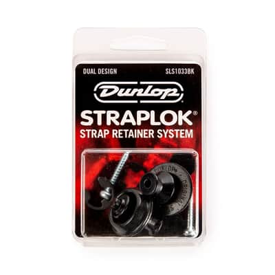 Dunlop SLS1033BK Straplok Dual Design Strap Retainer System, Black image 4