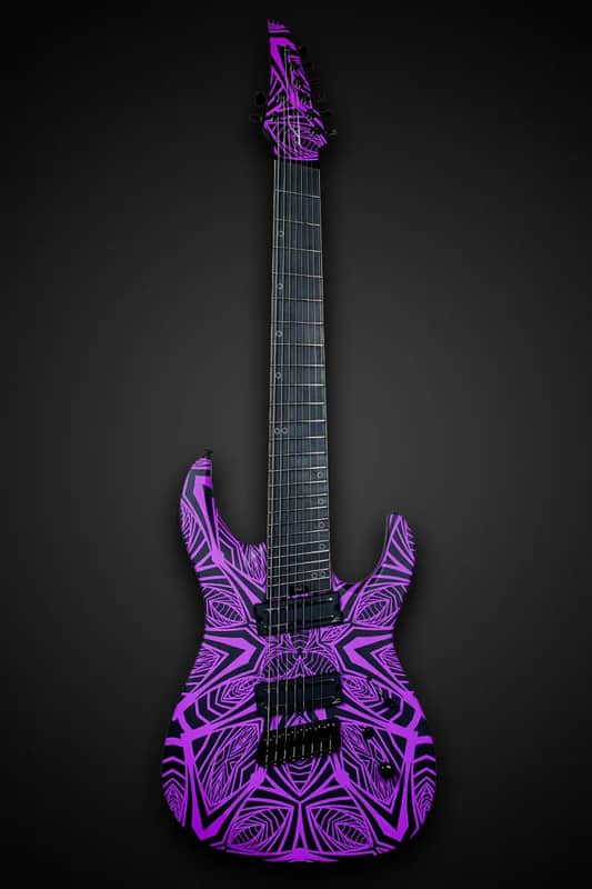 Legator N8F-INK Ninja Bolt-On 8-String Multi-Scale Electric Guitar - Satin Ilya Purple image 1