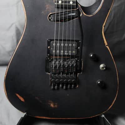 1989 Kramer ProAxe Standard Distressed Matte Black SEE DESCRIPTION image 2