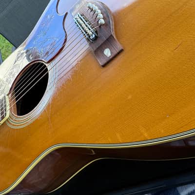 1970 Yamaha FG-300 Nippon Gakki Red Label Natural Original Case🔥 image 9
