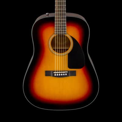 Fender CD-60 Walnut Fingerboard Dreadnought V3 Sunburst With Case image 1