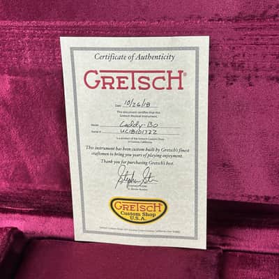 Used 2018 Gretsch Custom Shop Stephen Stern Masterbuilt Caddy-Bo Red w/Case TSU24192 image 10