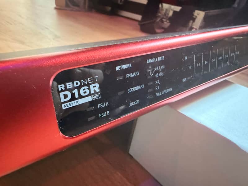 Focusrite RedNet D16R MkII Dante Audio Interface 2020 - Present - Red image 1