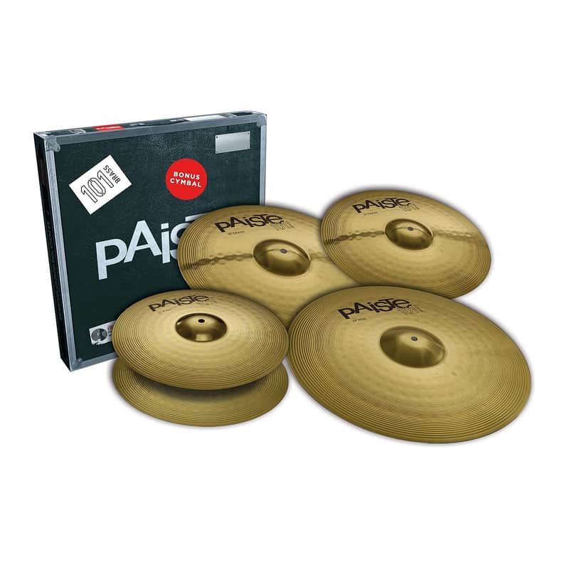 Paiste 101 Brass Universal Set 14 / 16 / 18 / 20" Cymbal Pack image 1