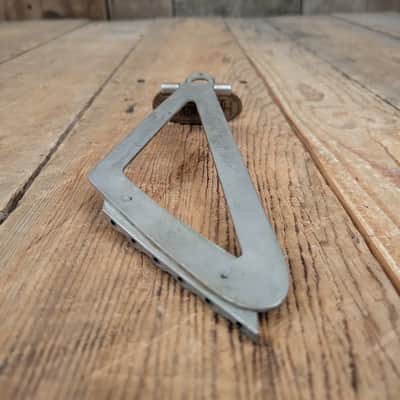 Gretsch 1940s 1950s Synchromatic Trapeze Tailpiece - Nickel image 7