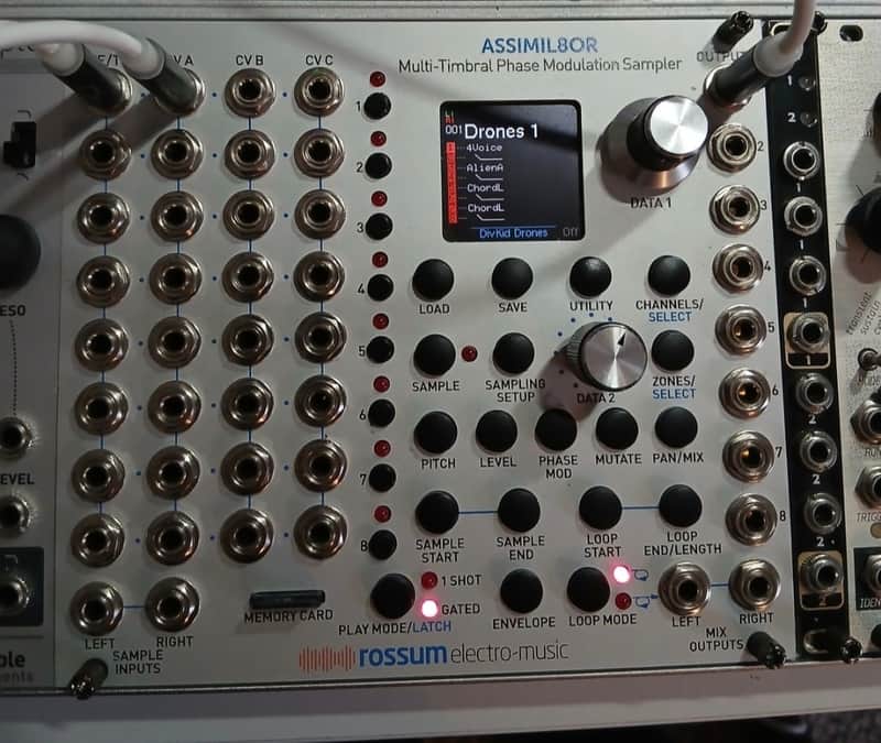 Rossum Electro-Music Assimil8or Multi-Timbral Phase Modulation Sampler Eurorack Module - Silver image 1