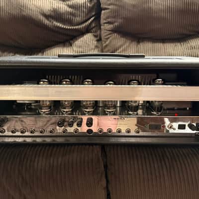 Mesa Boogie Dual Rectifier 3ch Solo Head *RARE Chrome Chassis Black Face Version* (MADE IN USA) image 6