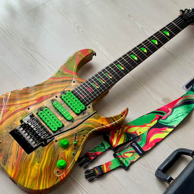 Ibanez UV77-MC Steve Vai Signature Universe 1991 - Multi-Color image 8