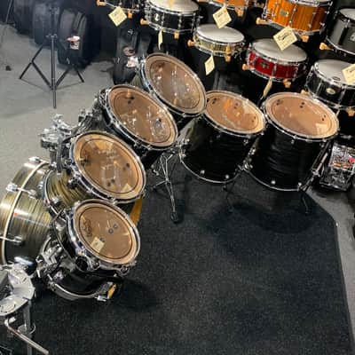 ~MADE IN JAPAN~ Tama Starclassic Birch 7-Piece 8/10/12/13/14/16/18 Drum Kit Set in Charcoal Silk with Chrome Hardware (JW) image 14
