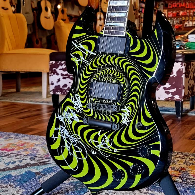 SIGNED - Wylde Audio Barbarian - Grimmest Green Psychic Bullseye