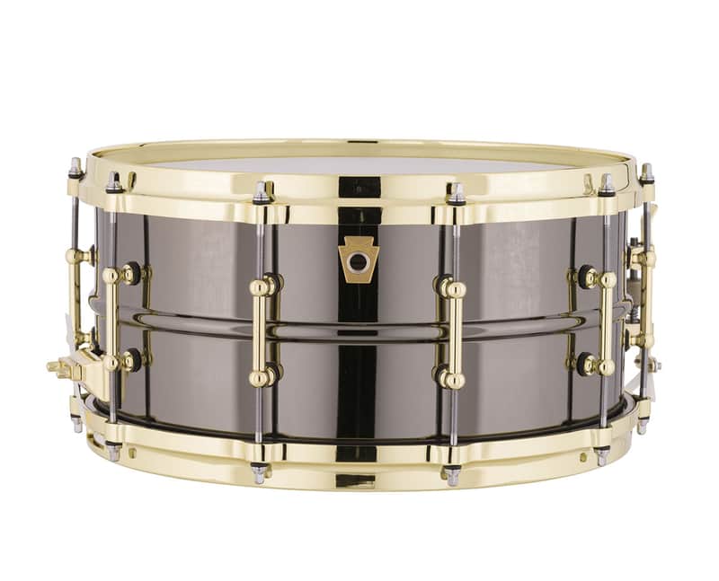 Ludwig Black Beauty Snare Drum with Brass Trim - 6.5"x14" image 1