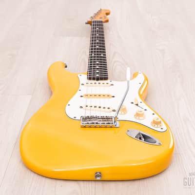 1986 Fender Order Made Yngwie Malmsteen Stratocaster ST62 Yellow White w/ USA Dimarzio DP117, Japan MIJ Fujigen image 11
