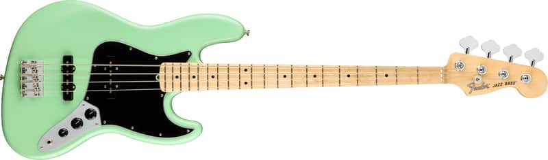 Fender E112-Fender American Performer Jazz Bass®, Maple Fingerboard,  Satin Surf Green image 1