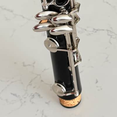 Buffet Crampon  B-12 Bb Clarinet with original hard shell plastic molded case. - Black (resin/composite) body, and Silver/nickel keys image 7