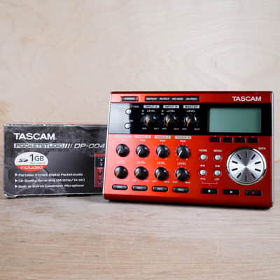 TASCAM Pocketstudio DP-004 Portable Digital 4-Track Recorder 2000s - Red w/ Box image 1