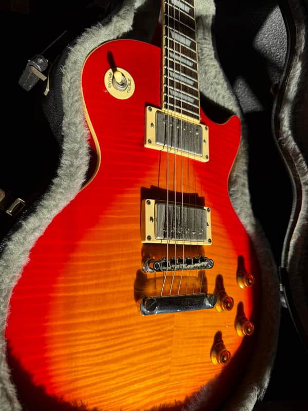 Epiphone Les Paul Standard 1999 with Gibson Burstbuckers in Cherry Sunburst image 1